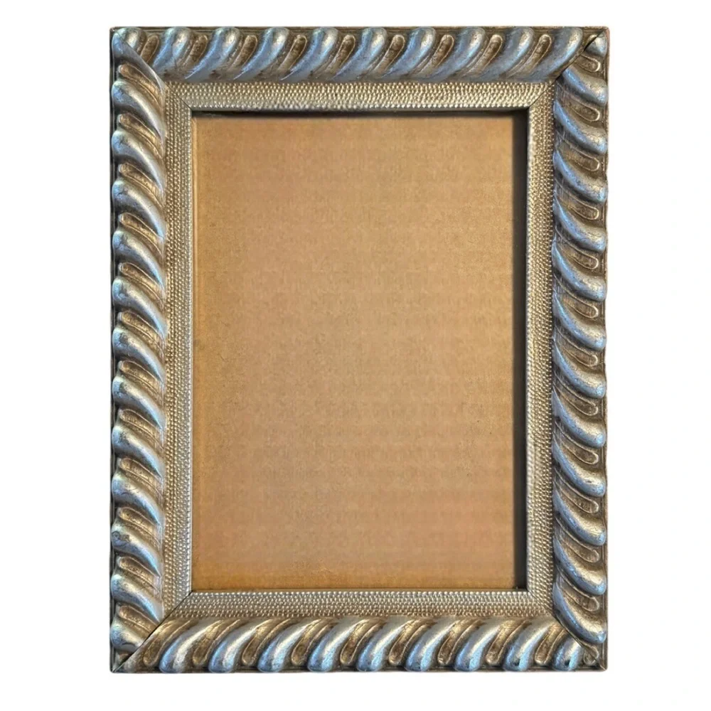 Ornate Silver Twisted Picture Frame